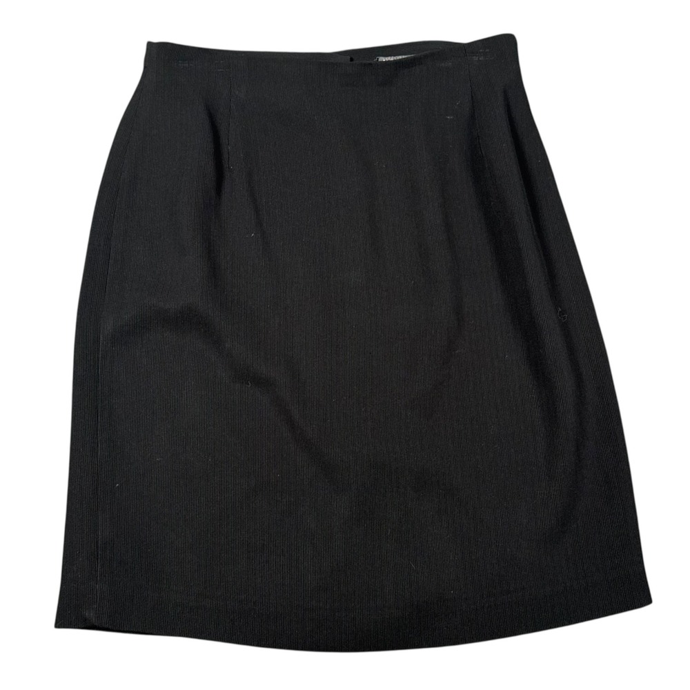 Alex Garfield Garfield & Marks Black Pencil Skirt Vintage USA Made Size 10 724